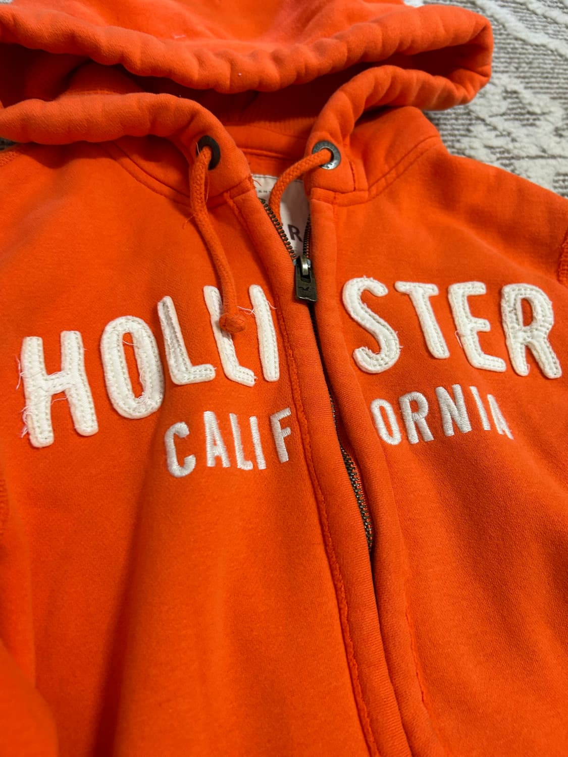 홀리스터 스펠로고 오렌지 후드집업  상품이미지2