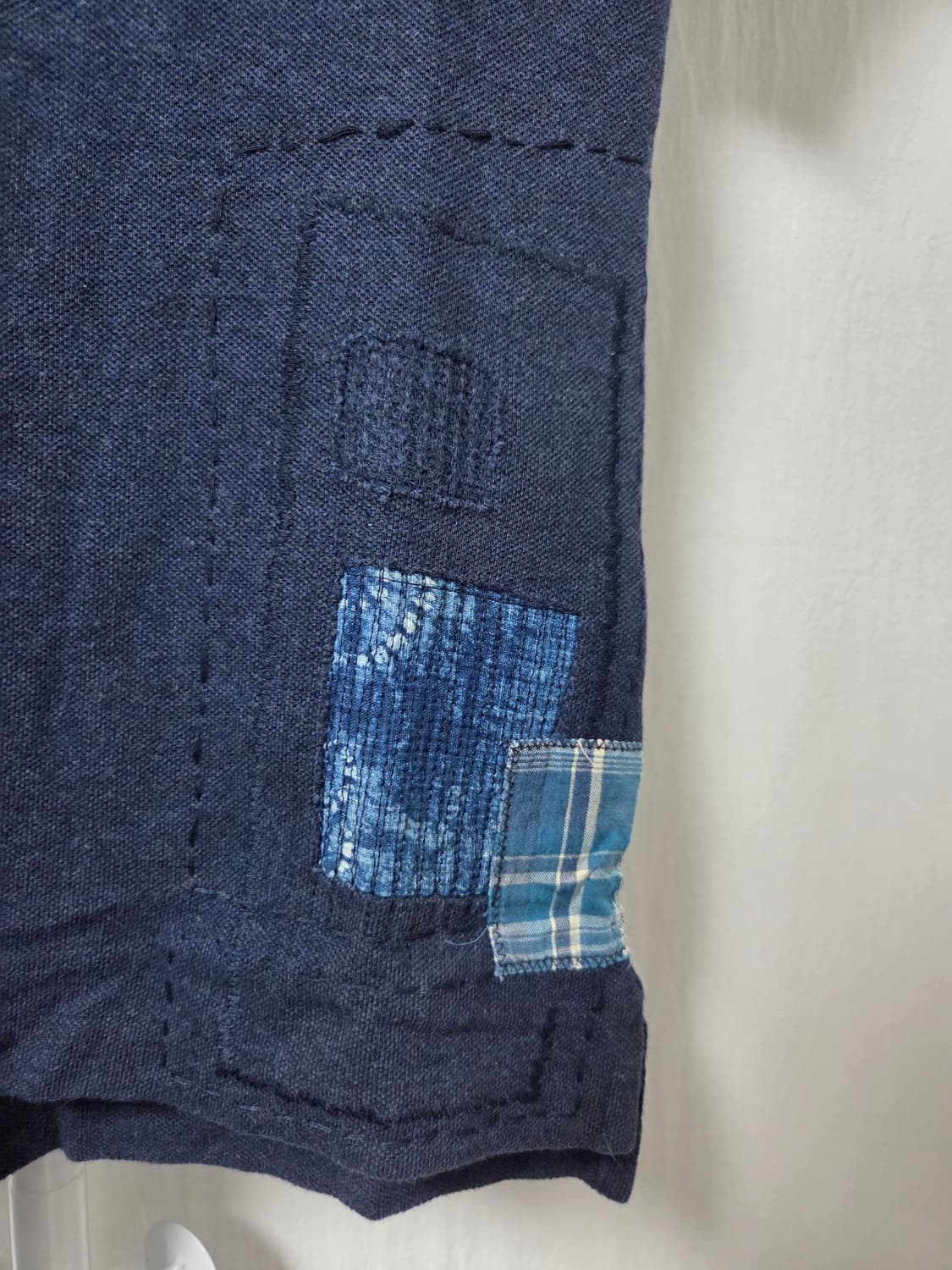 사시코 보로 패치 랄프로렌 폴로 셔츠 XS 상품이미지3