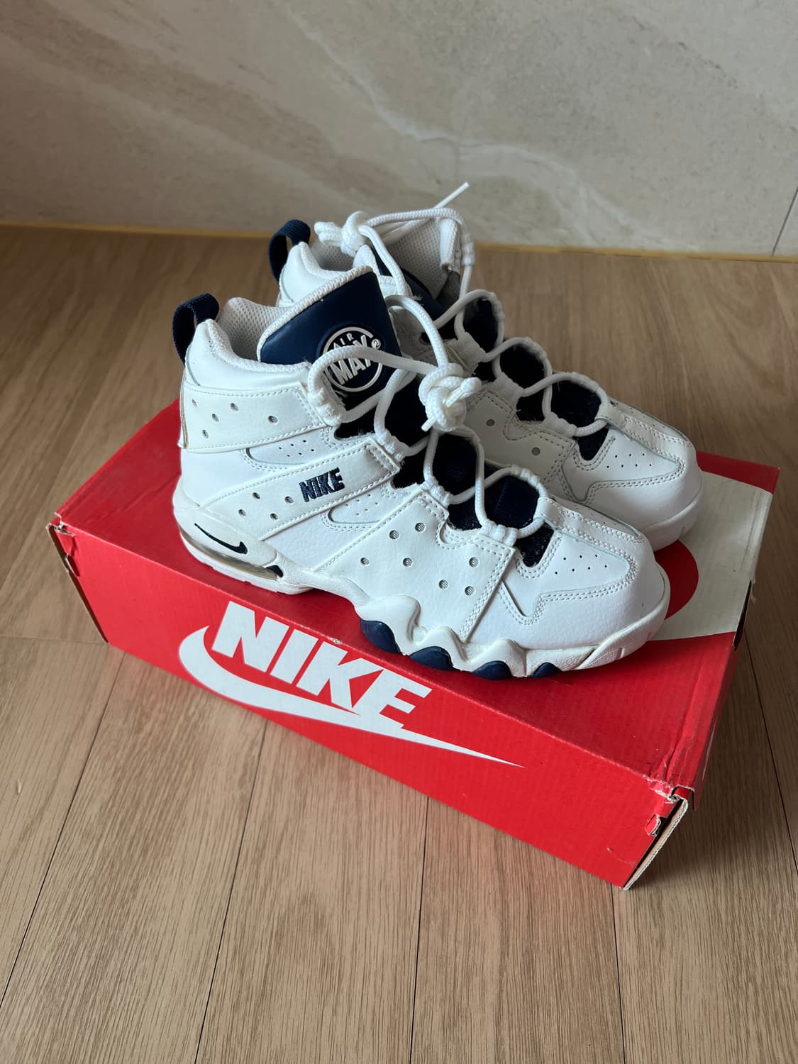[220mm] [새제품] 나이키 에어 맥스 CB '94 (화이트/네이비) 상품이미지1