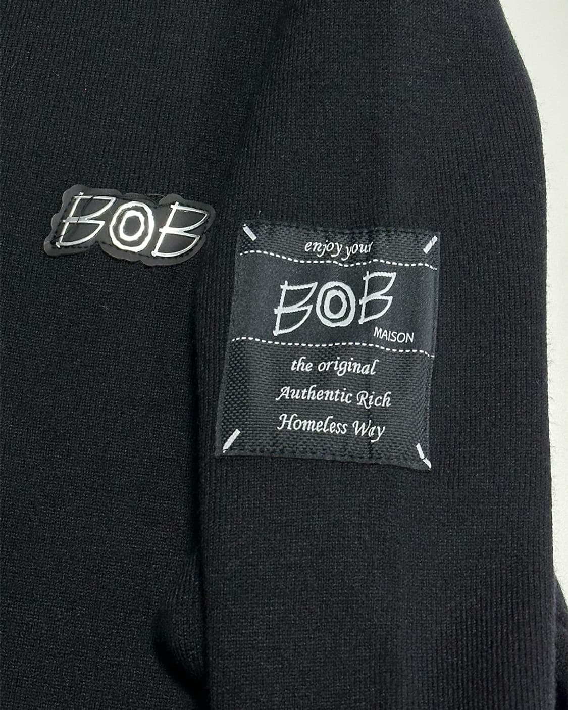 메종밥 니트 블랙 상품이미지3