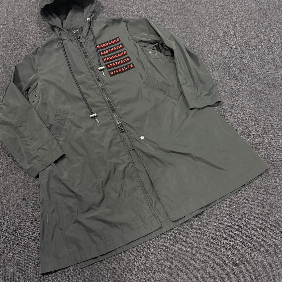 디젤 제이 엘링스 벨크로 롱 윈드 야상 바람막이 자켓 상품이미지3