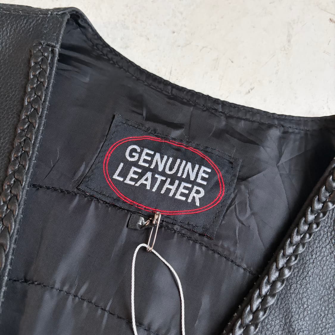 Genuine Leather 빈티지 가죽 베스트 M 상품이미지6