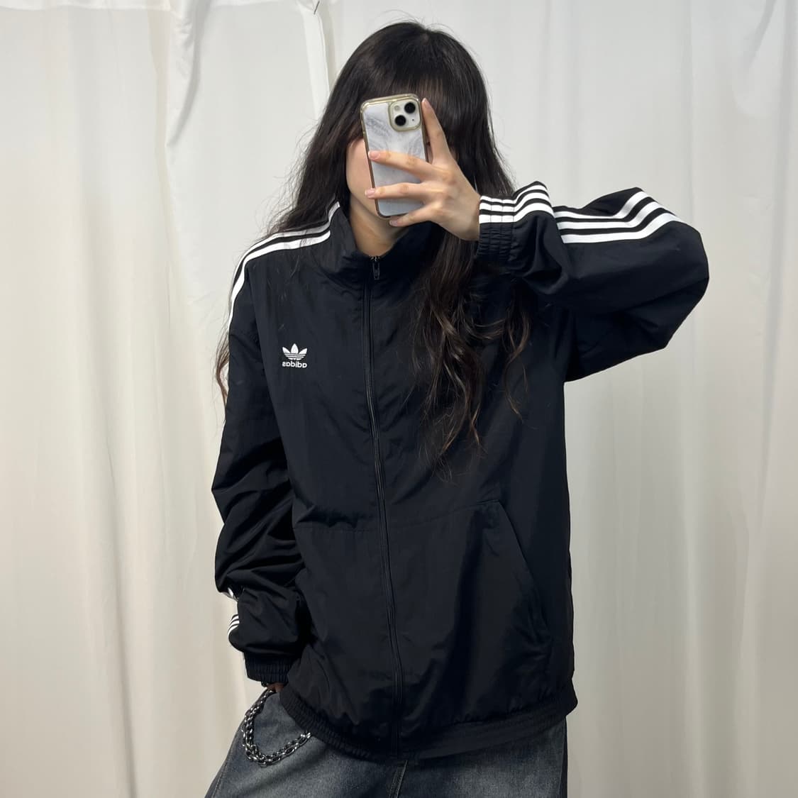 Adidas black locked up windbreak jacket 상품이미지1
