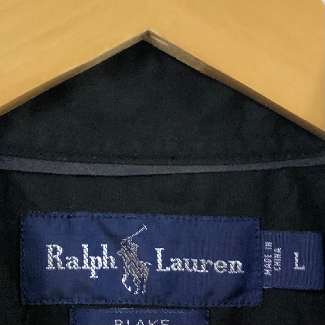 105 폴로 블랙 솔리드코튼 셔츠 상품이미지3