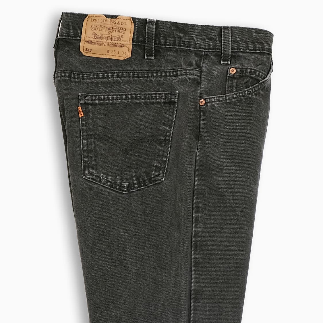 리바이스 517 오렌지탭 흑청 블랙진 90sUSA 33 OR5173531 상품이미지5