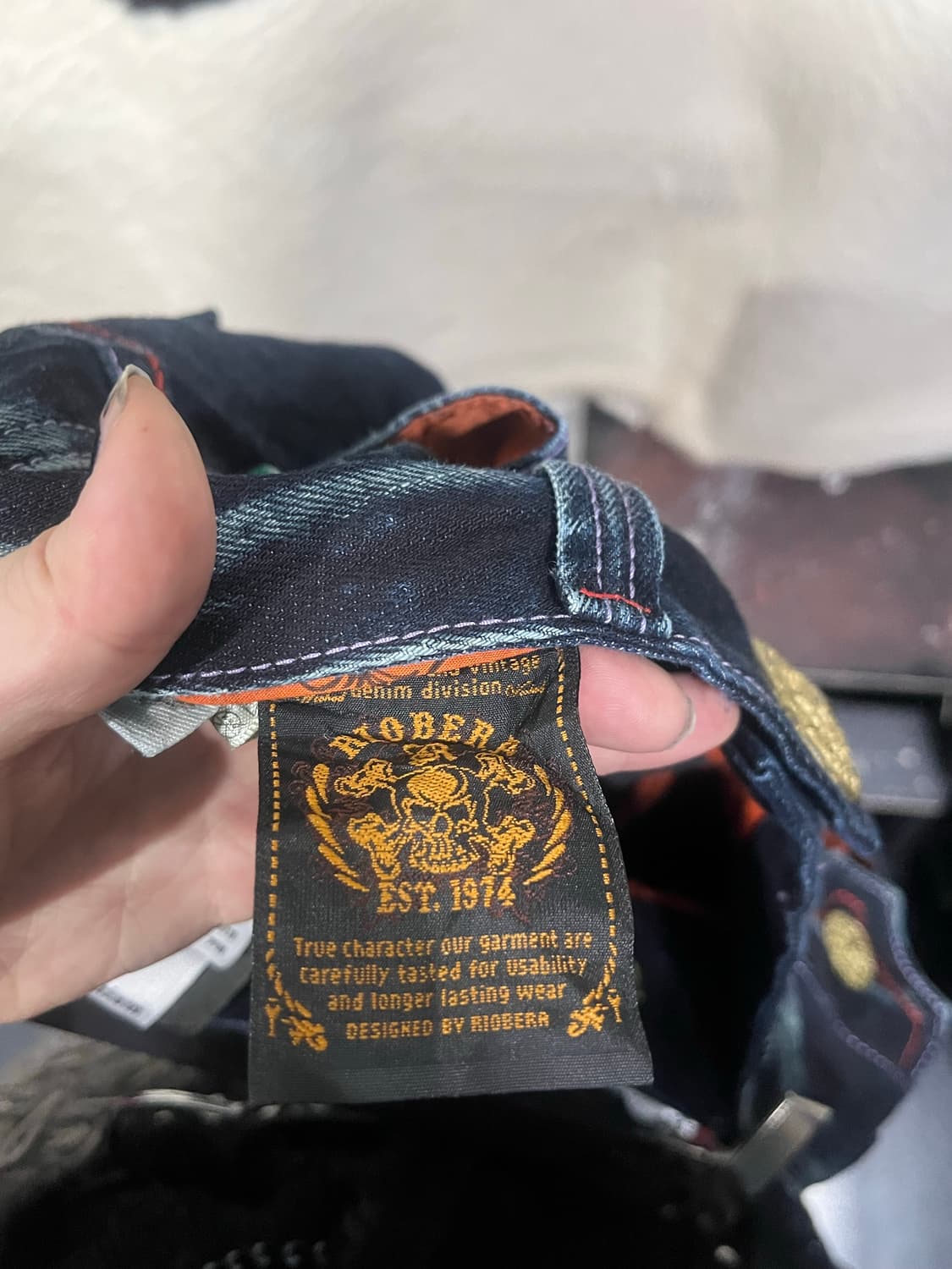 Y2K 무드 데님팬츠 상품이미지6