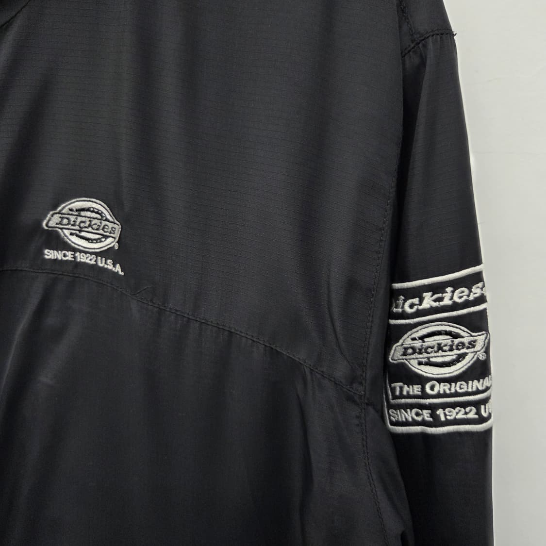 디키즈 블랙 후드 바람막이 자켓 남L 상품이미지4