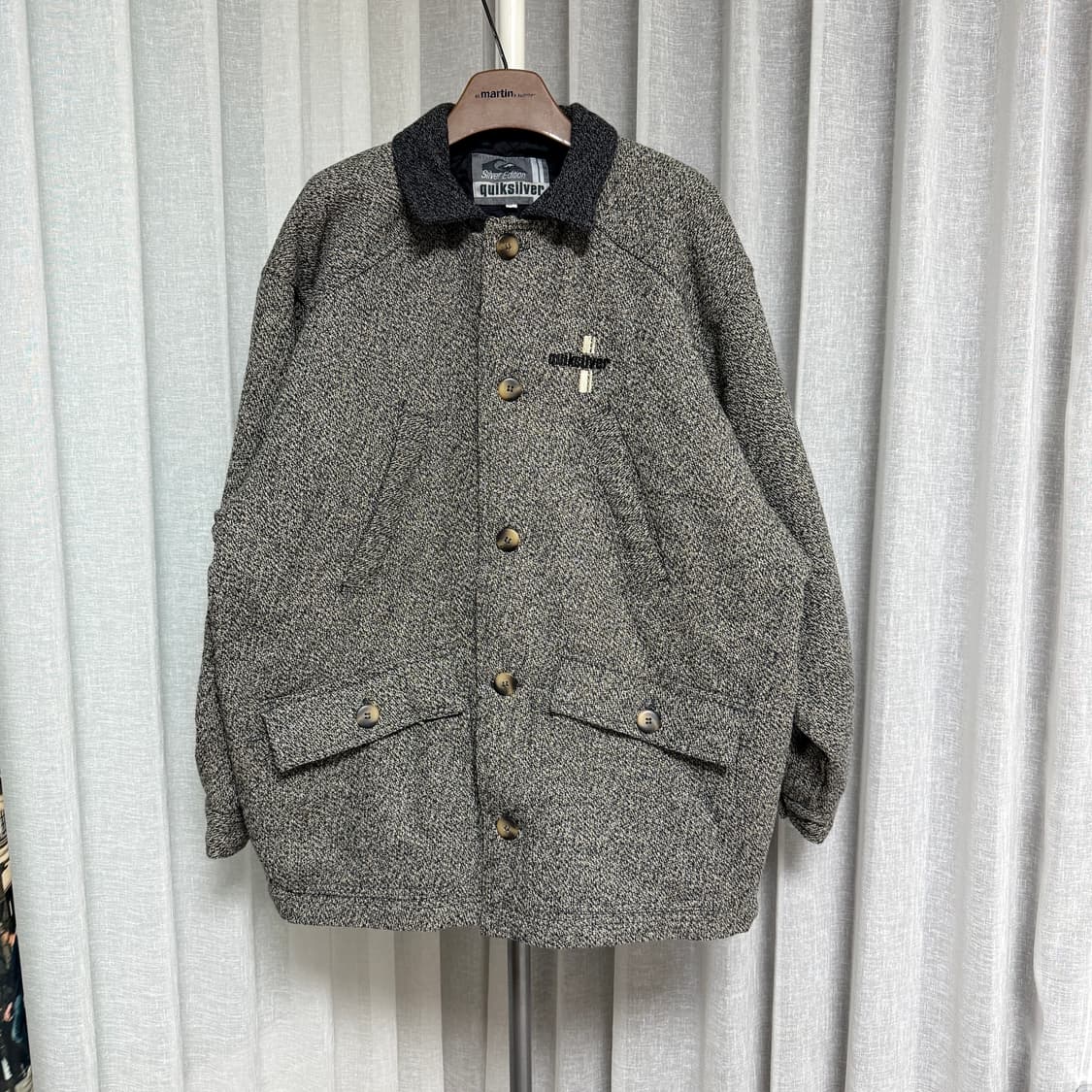 Quiksilver 퀵실버 빈티지 배색 울자켓 상품이미지1