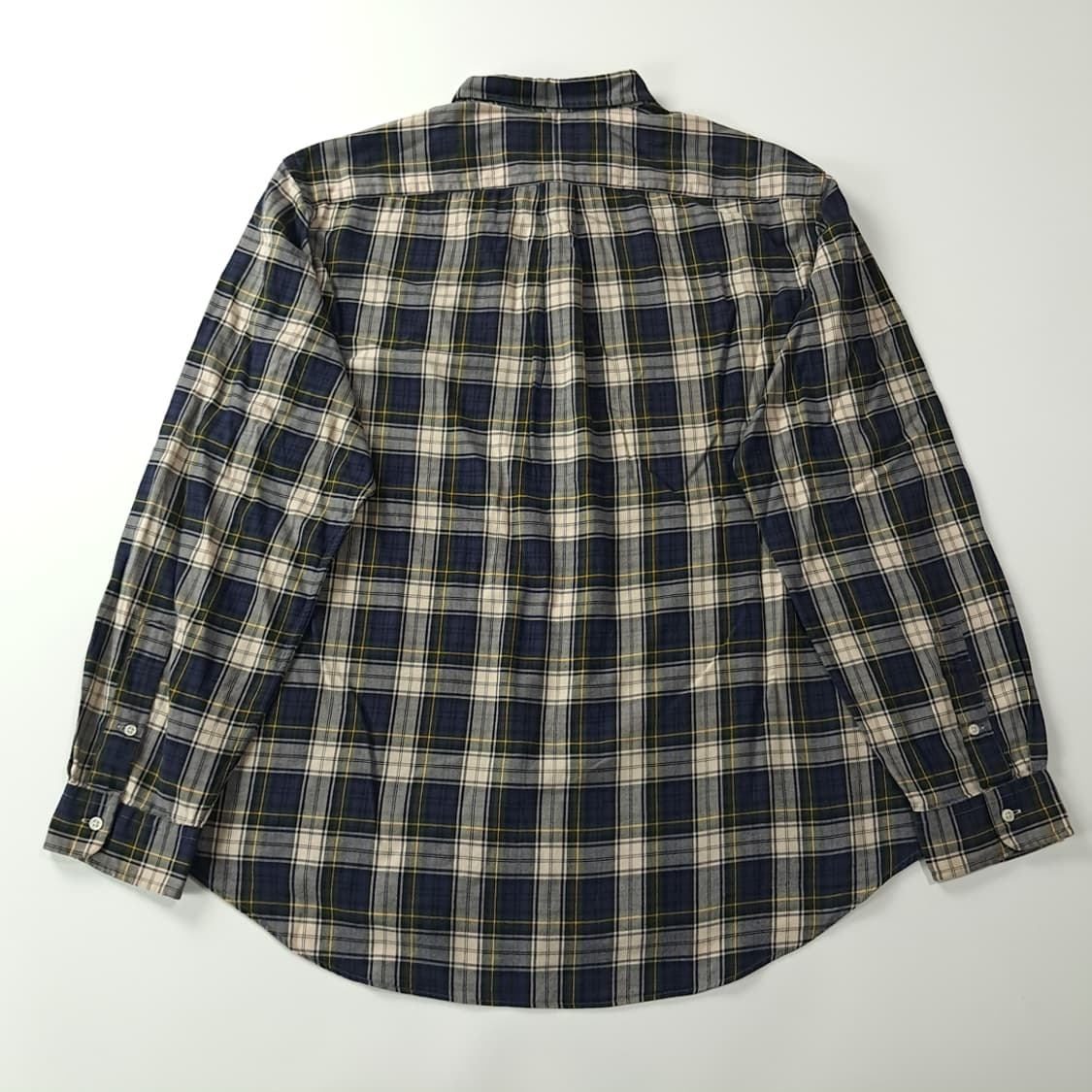 CK407 2XL 폴로 90s 클래식 타탄체크 네이비 셔츠 남방 상품이미지6