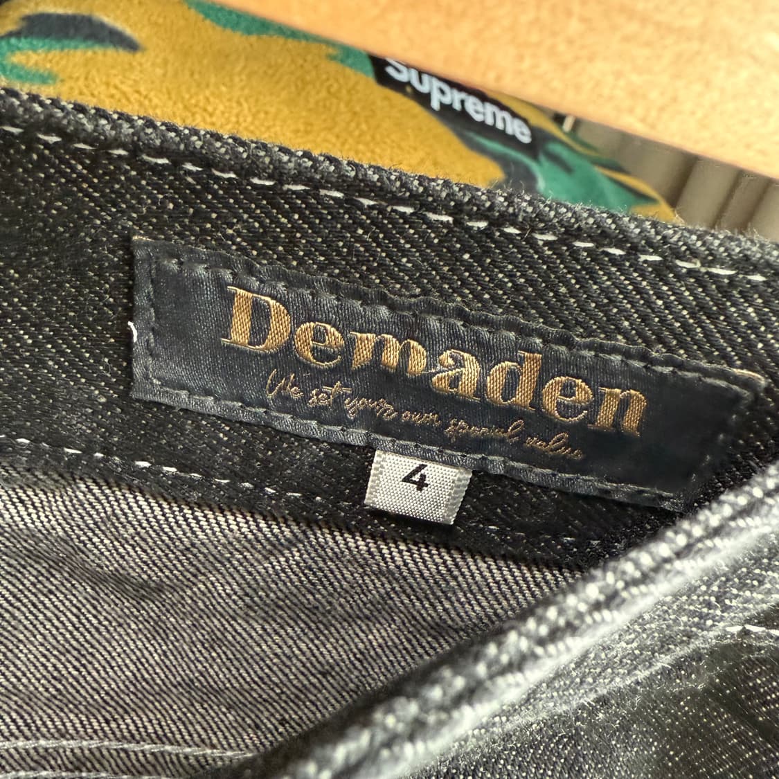 디메이든 흑청 데님 팬츠 상품이미지5