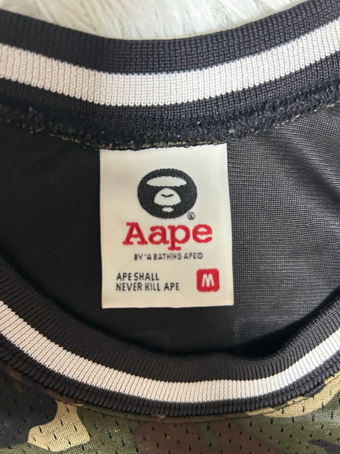 에이프(AAPE) X 챔피온 매쉬 카모 나시티(M) 상품이미지4