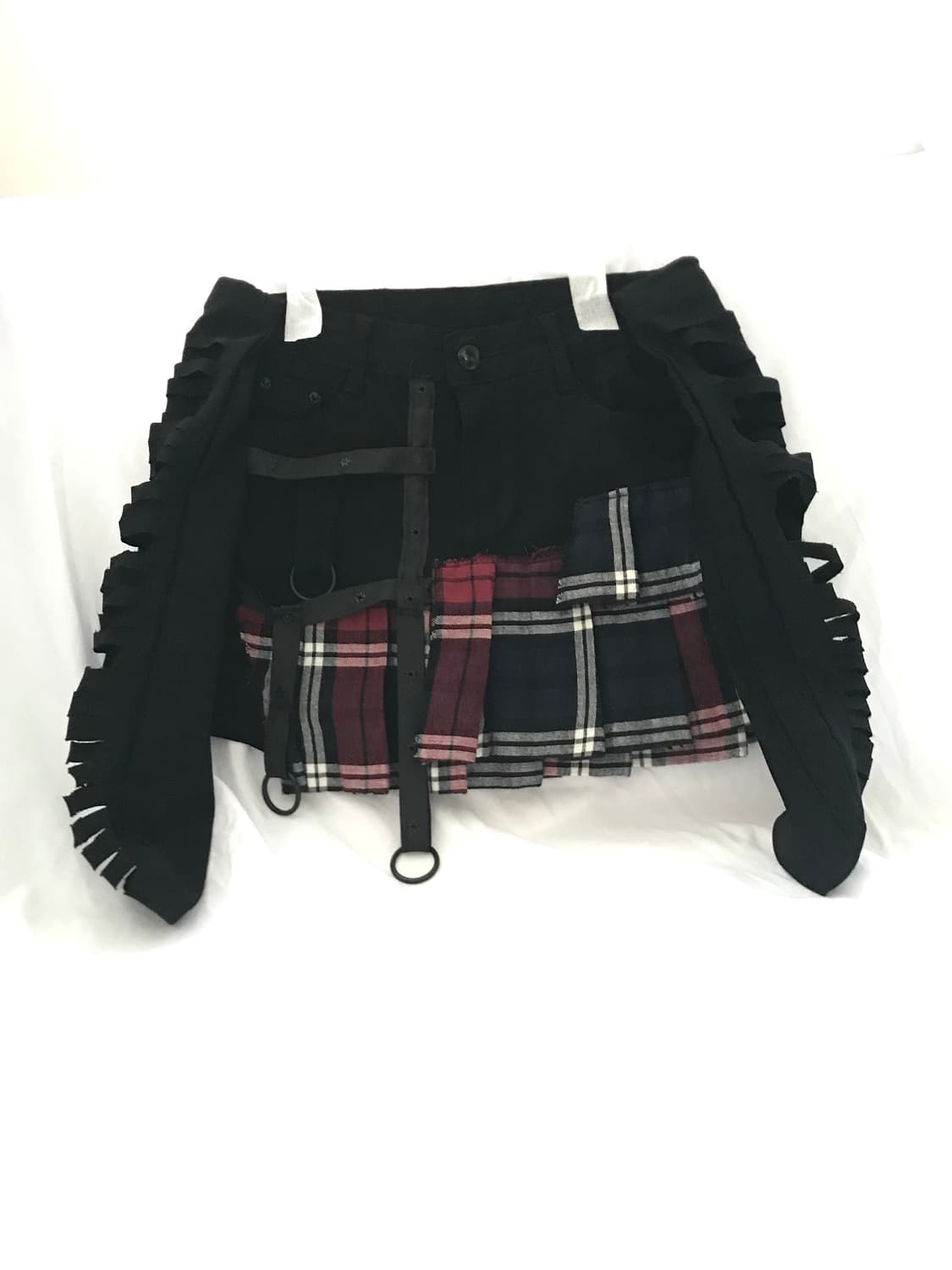 Custom🐾)Damaged B-ear harness miniskirt 상품이미지1
