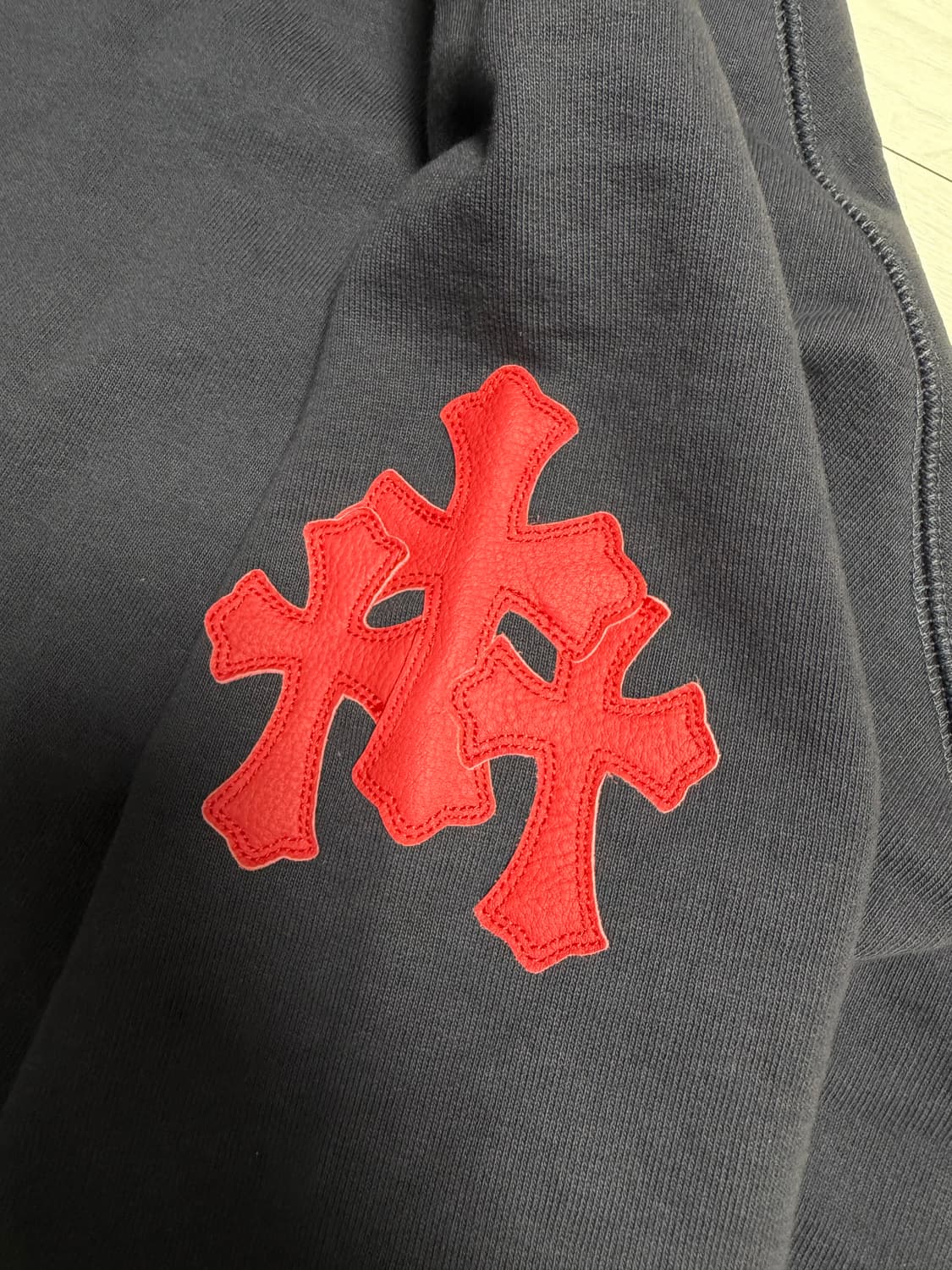 크롬하츠 레더패치 맨투맨 상품이미지2