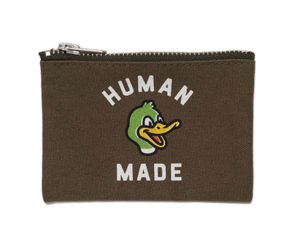 휴먼 메이드 카드 케이스 올리브 드랩 동전 지갑 파우치 상품이미지1