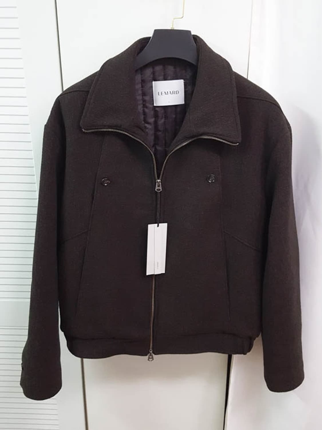 르마드 울 더블 포켓 하이넥 자켓 3 상품이미지1