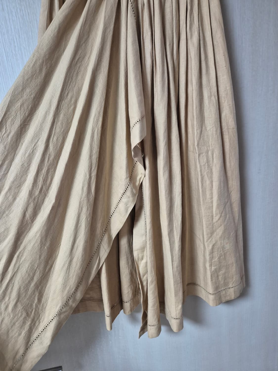 (정품) 이세이미야케 린넨 플리츠 스커트 랩 스커트 상품이미지3