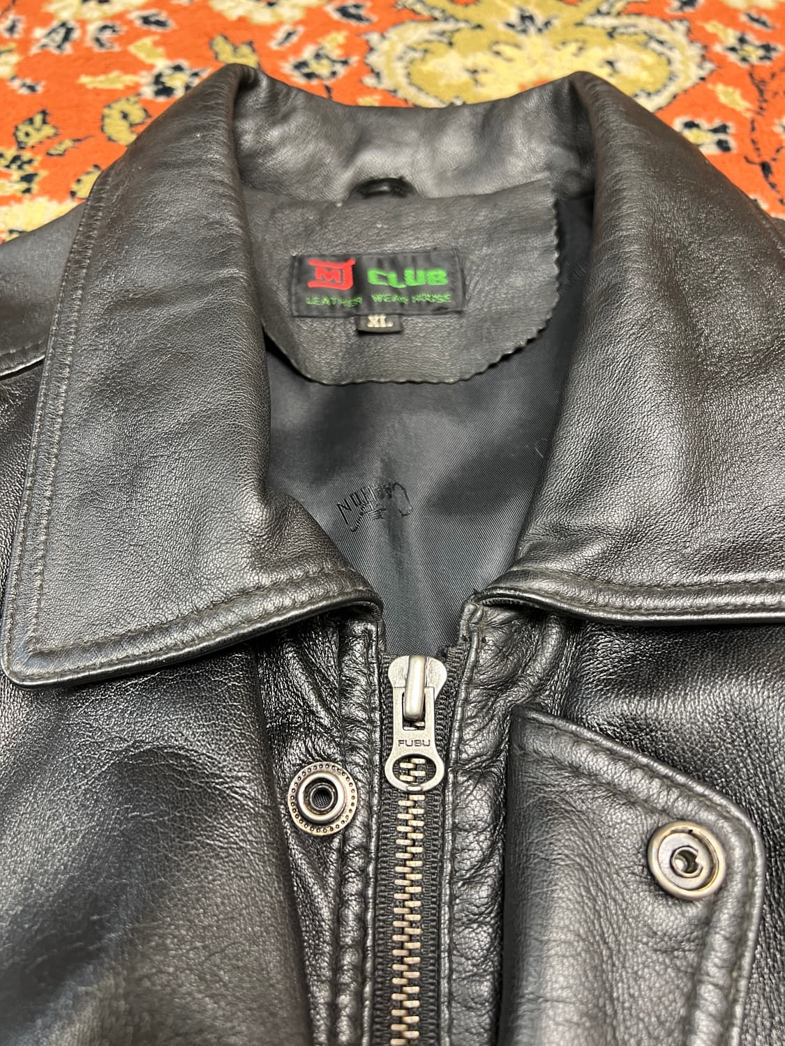 [XL] Mclub 양가죽 빈티지 가죽 자켓 상품이미지4