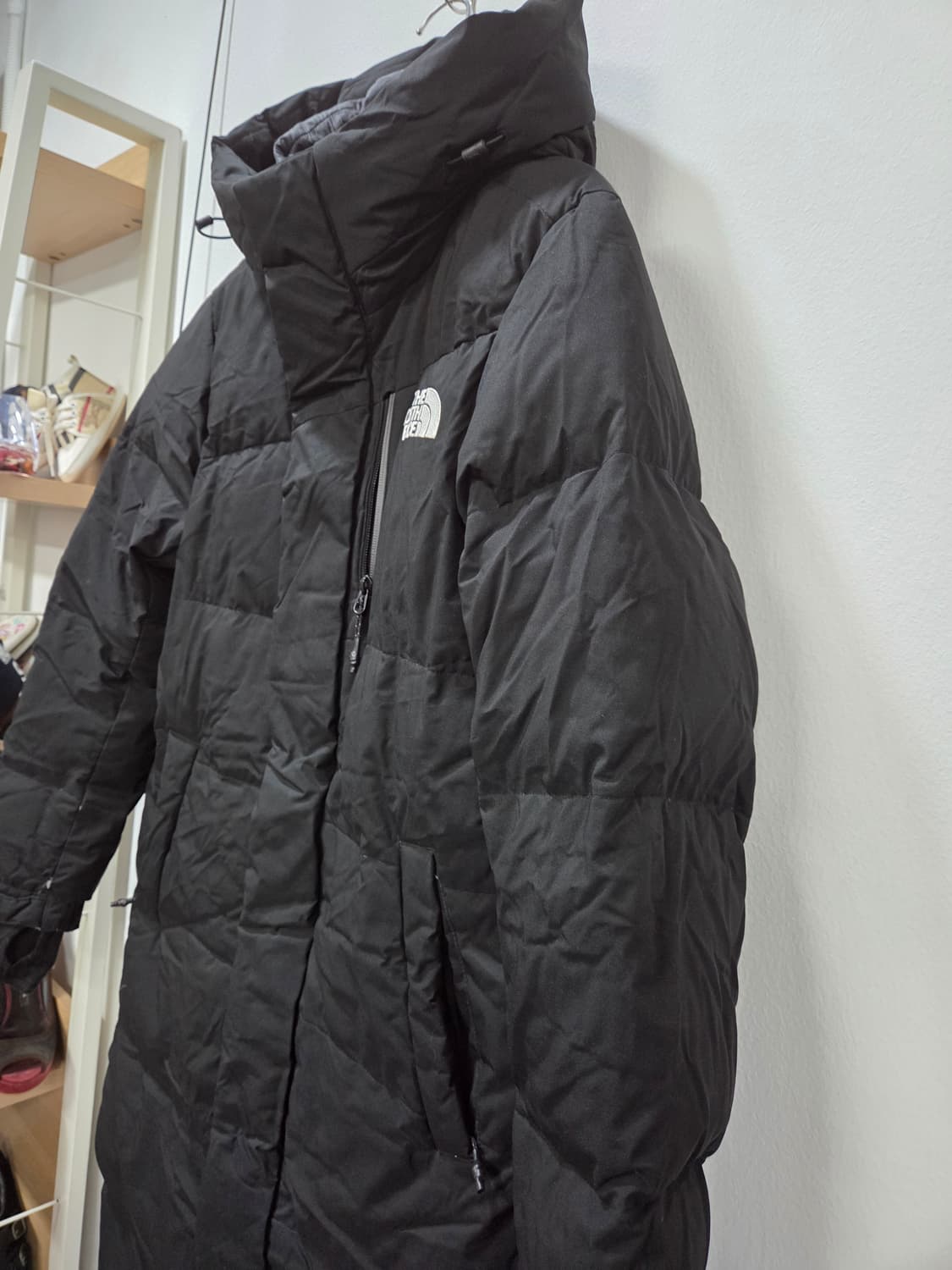 노스페이스 1211-12 마운틴 블랙 롱패딩 85 여성 겸용 상품이미지4