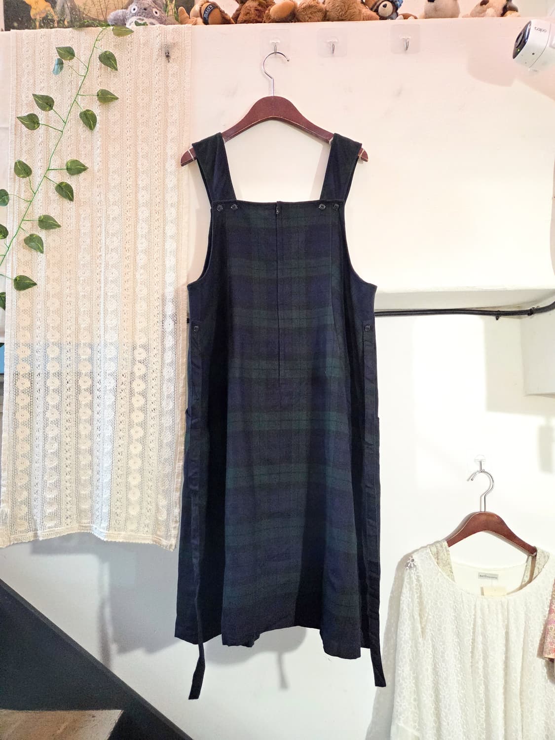 체크 민소매 원피스 상품이미지4