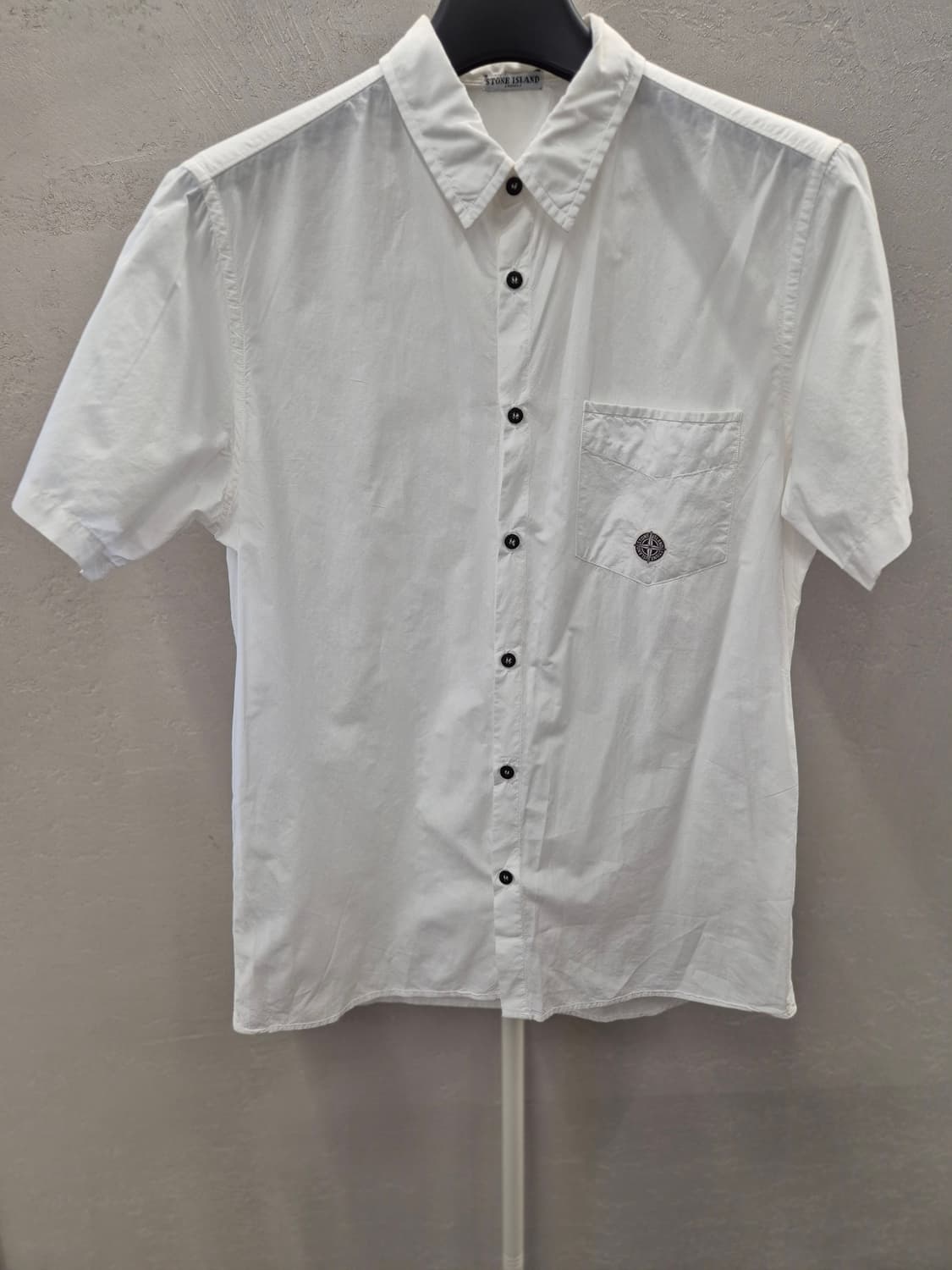 스톤아일랜드 화이트 반팔 셔츠 100 상품이미지2