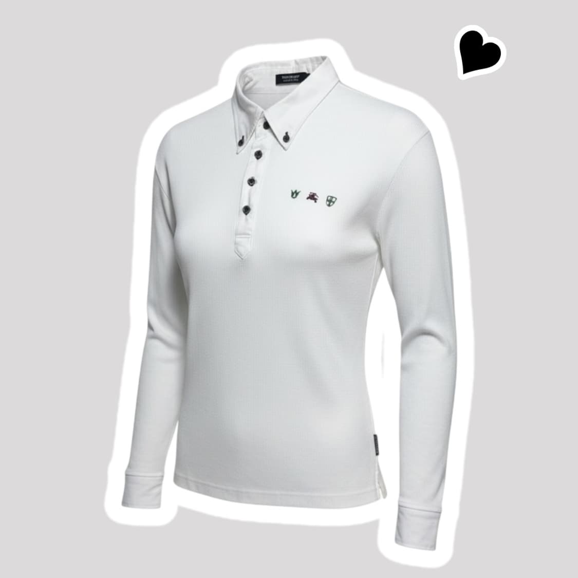 여성 버버리 블랙라벨 화이트 카라티 상품이미지1