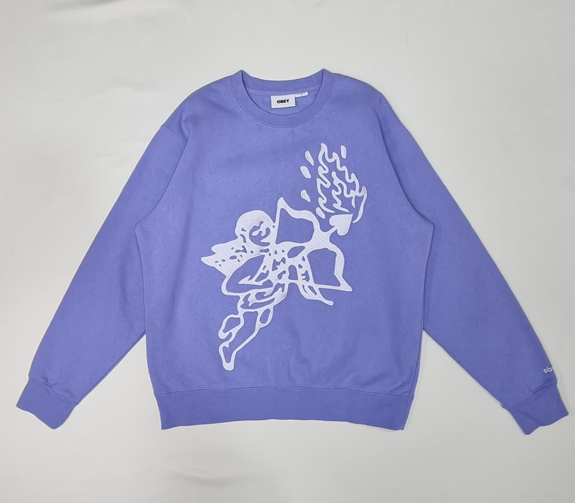 오베이 큐피트 자수 기모 맨투맨 M _ 공용, 님성 상품이미지1