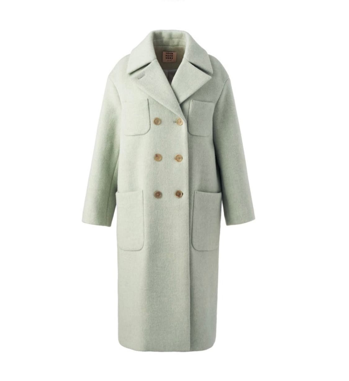 [s] 유어네임히얼 정성이 코트 민트 [한선화, 주지아 착용] 상품이미지4