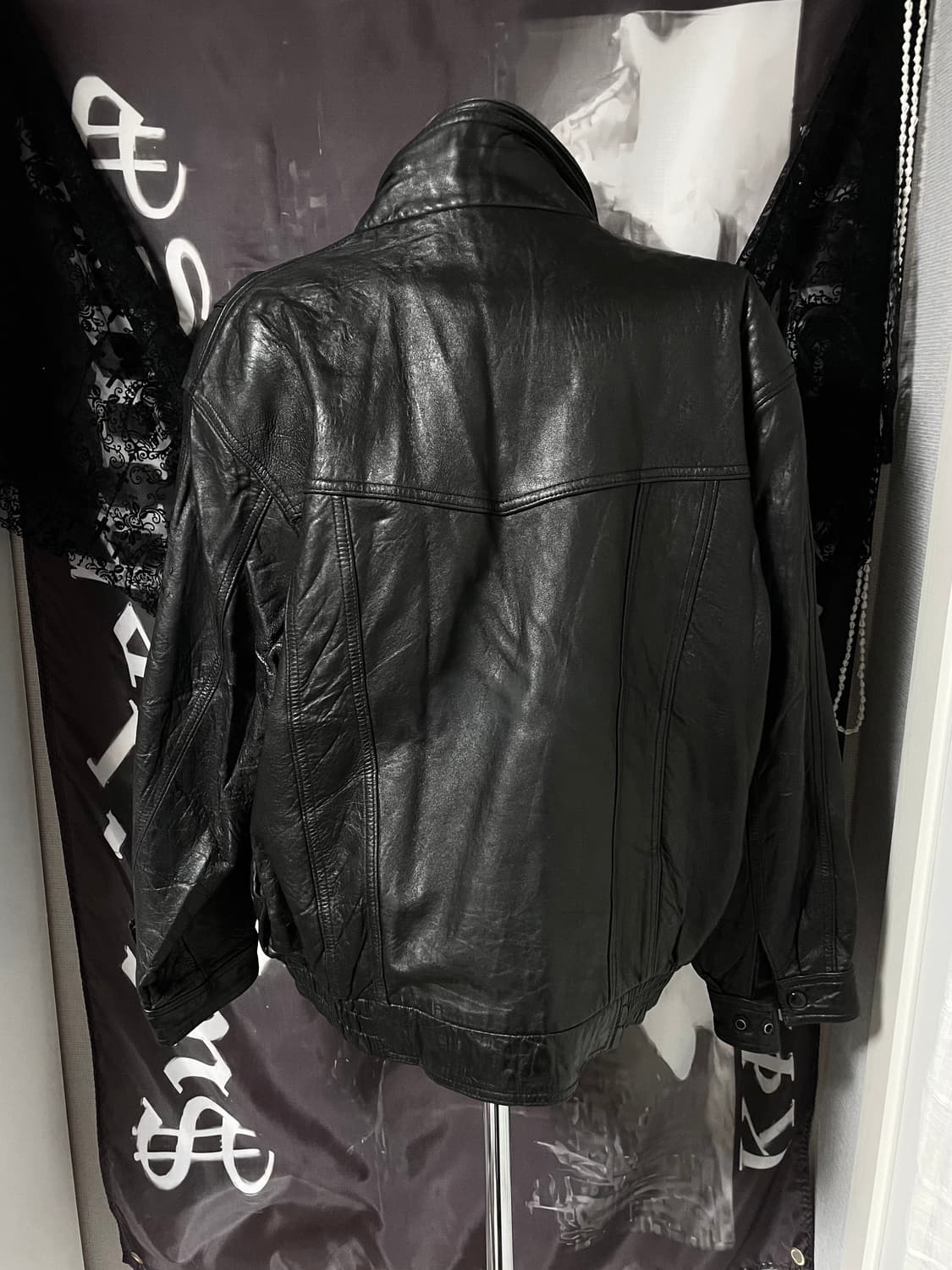 빈티지 리얼레더봄버자켓 릭오웬스디올st락시크다크웨어2010에디슬리먼st 상품이미지4