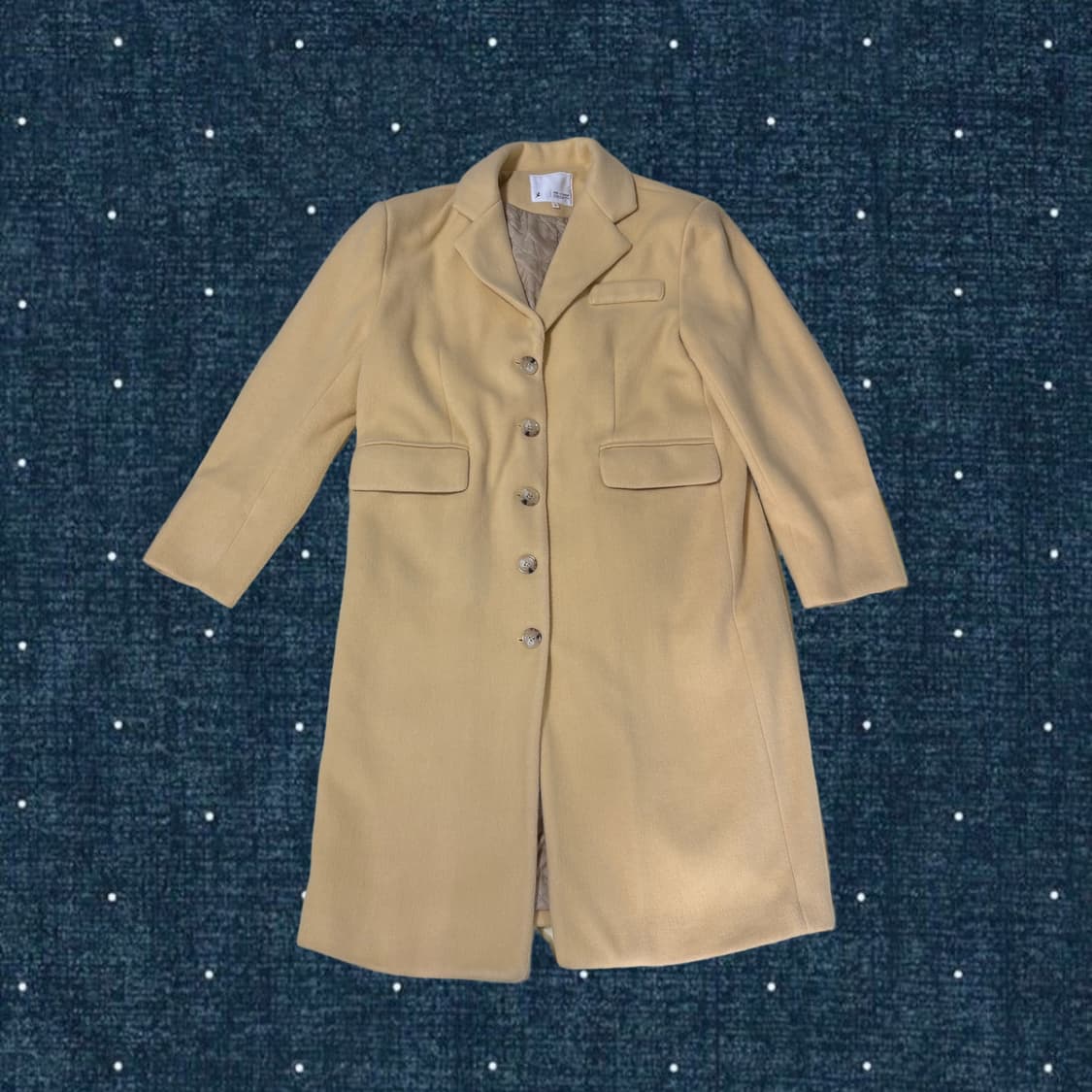 빈티지 엘로우 롱 코트 상품이미지1