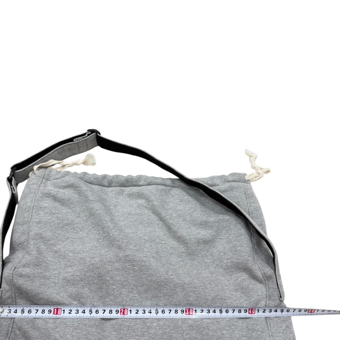 EMIS 이미스 저지 폴딩 드로우 스트링 크로스백 가방 그레이 상품이미지6