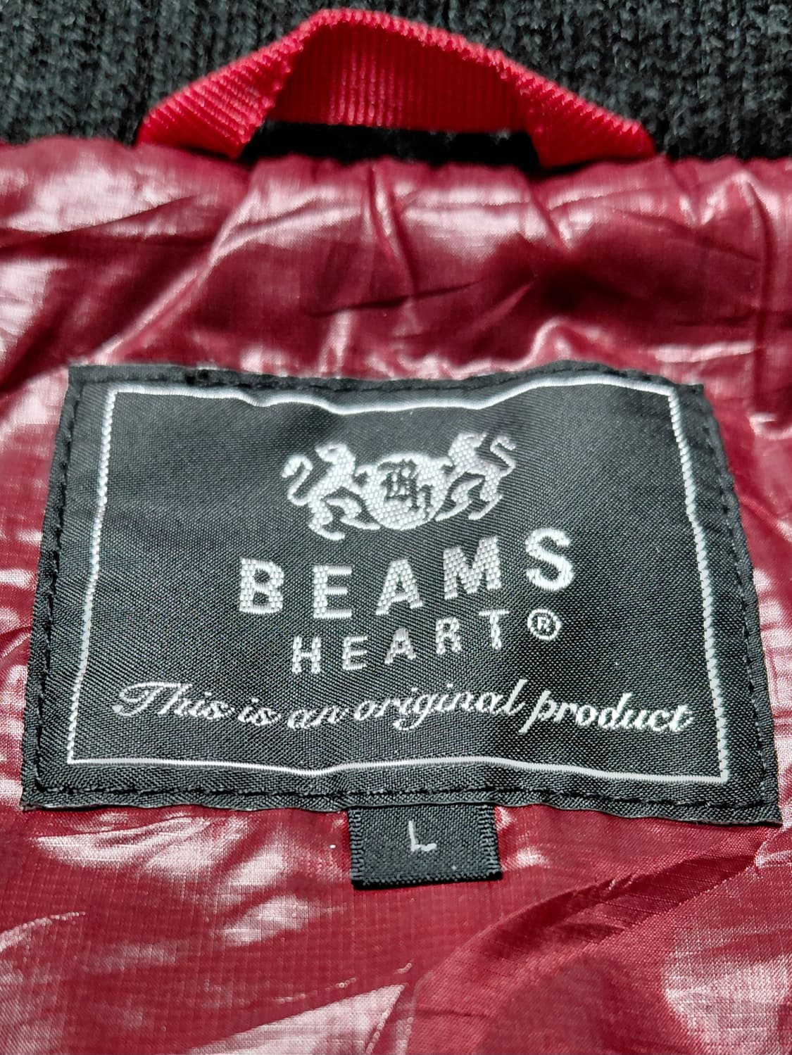 [BEAMS HEART] 빔즈 하트 다이아몬드 퀼팅 패딩 자켓 (L) 상품이미지5