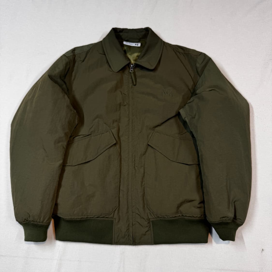 XL) 유니클로 JW ANDERSON 패디드 쇼트 블루종 자켓 올리브 상품이미지1