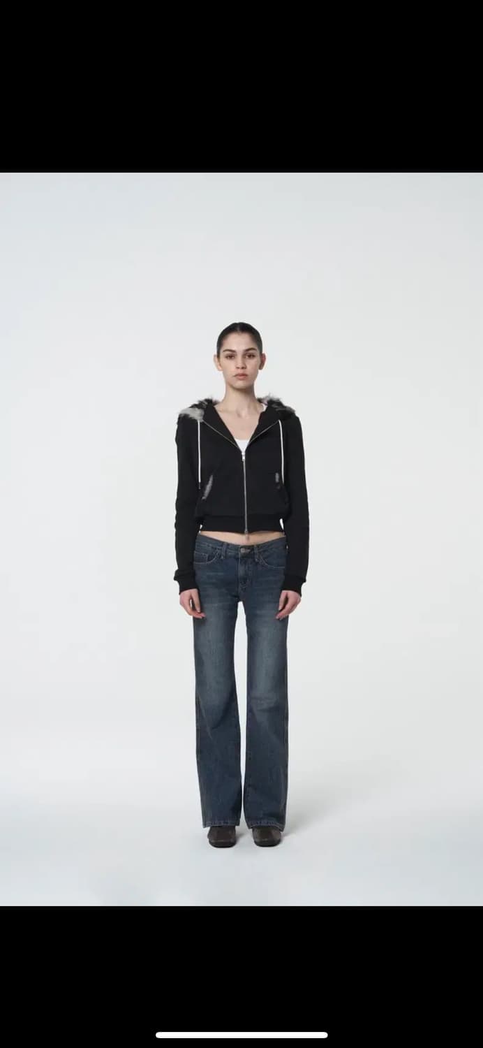 settle for moon 세틀포문 퍼 후드집업 상품이미지3