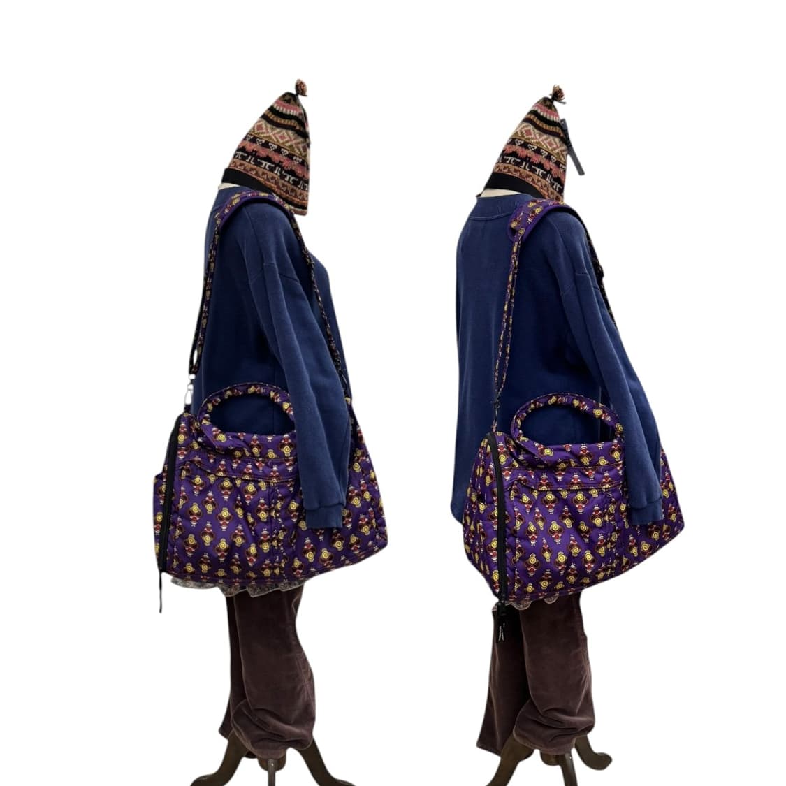 히스테릭글래머 2way 보스턴백 퍼플 상품이미지10