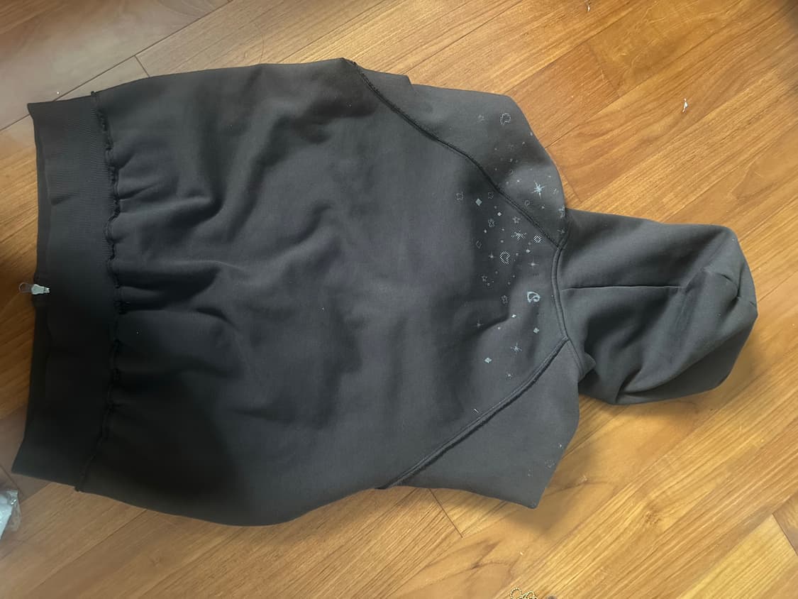 코이세이오 트윙클 후드 집업 다크 브라운 상품이미지2