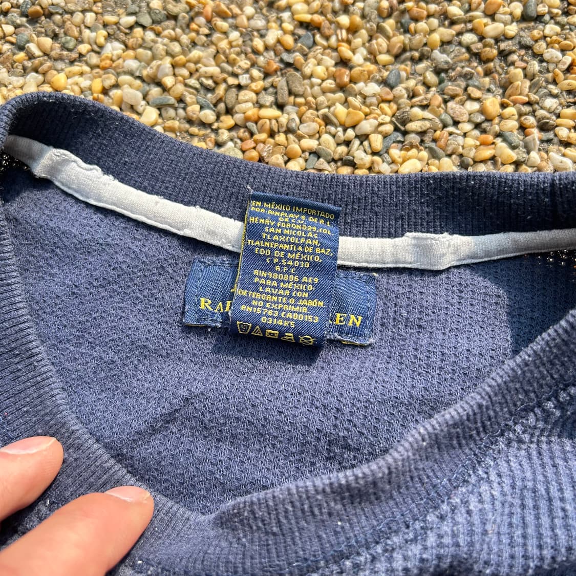 폴로 (POLO RalphLauren)네이비 와플 니트 상품이미지5