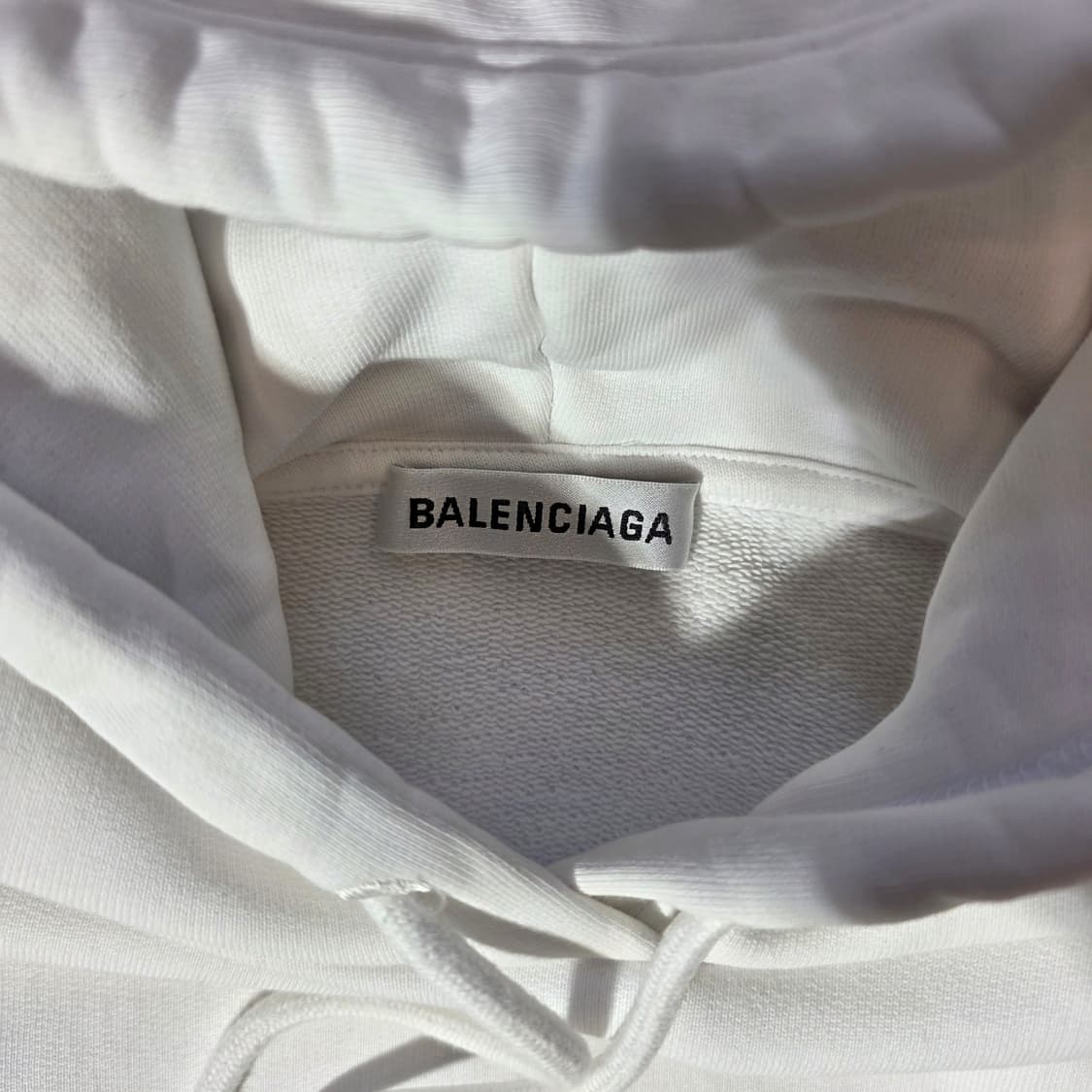 [XS]발렌시아가 폴리티컬 캠페인 로고 화이트 후드티(백화점판) 상품이미지5