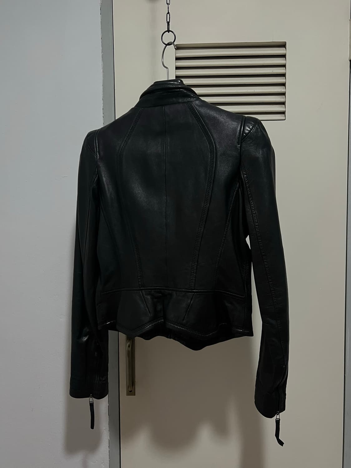 striped real leather-jacket 상품이미지4