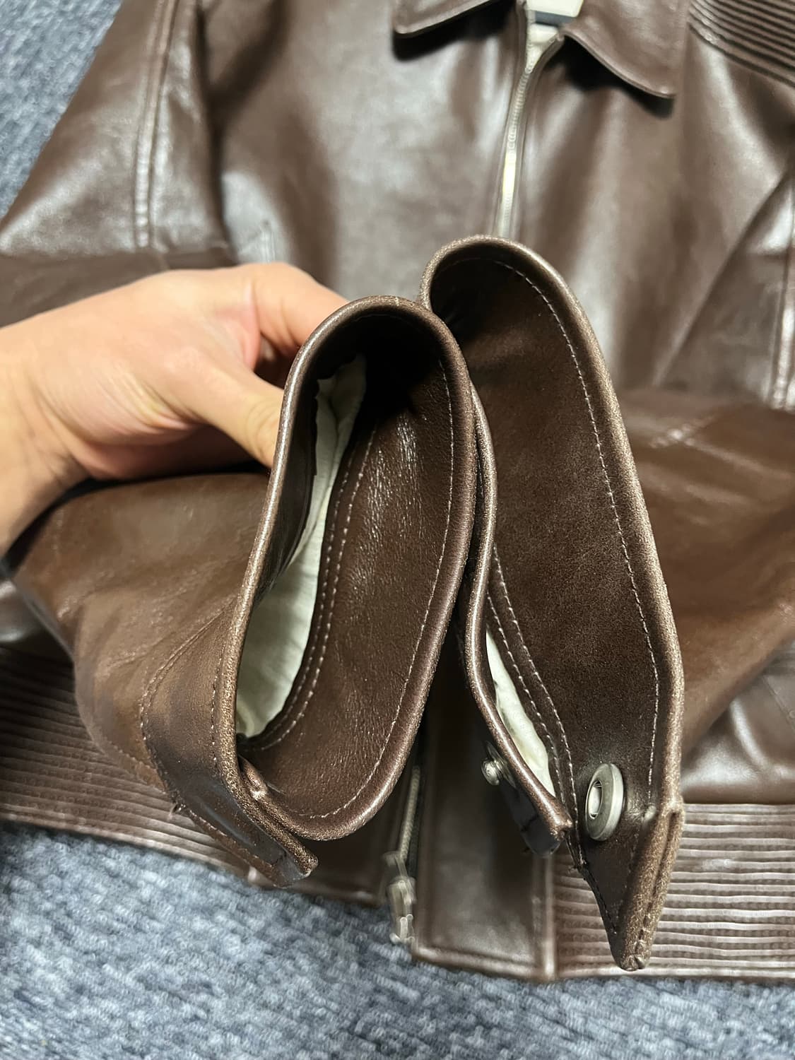 m) stu 레더자켓 상품이미지3