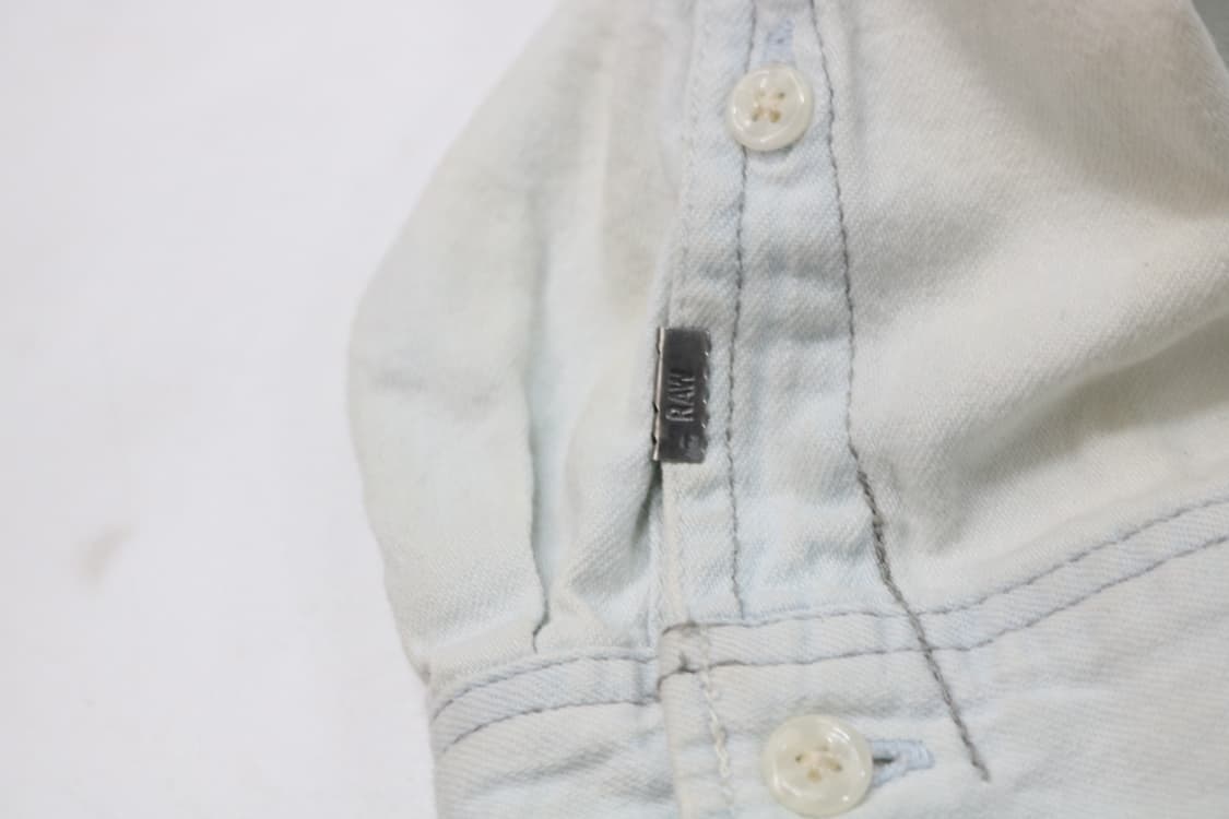 G-STAR RAW 지스타로우 아크 3D 라이트 워싱 데님셔츠 (M) 상품이미지8