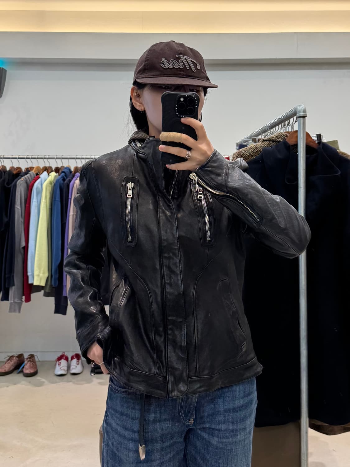 SLCZ 셀렉티즘 레더 라이더 자켓 상품이미지5