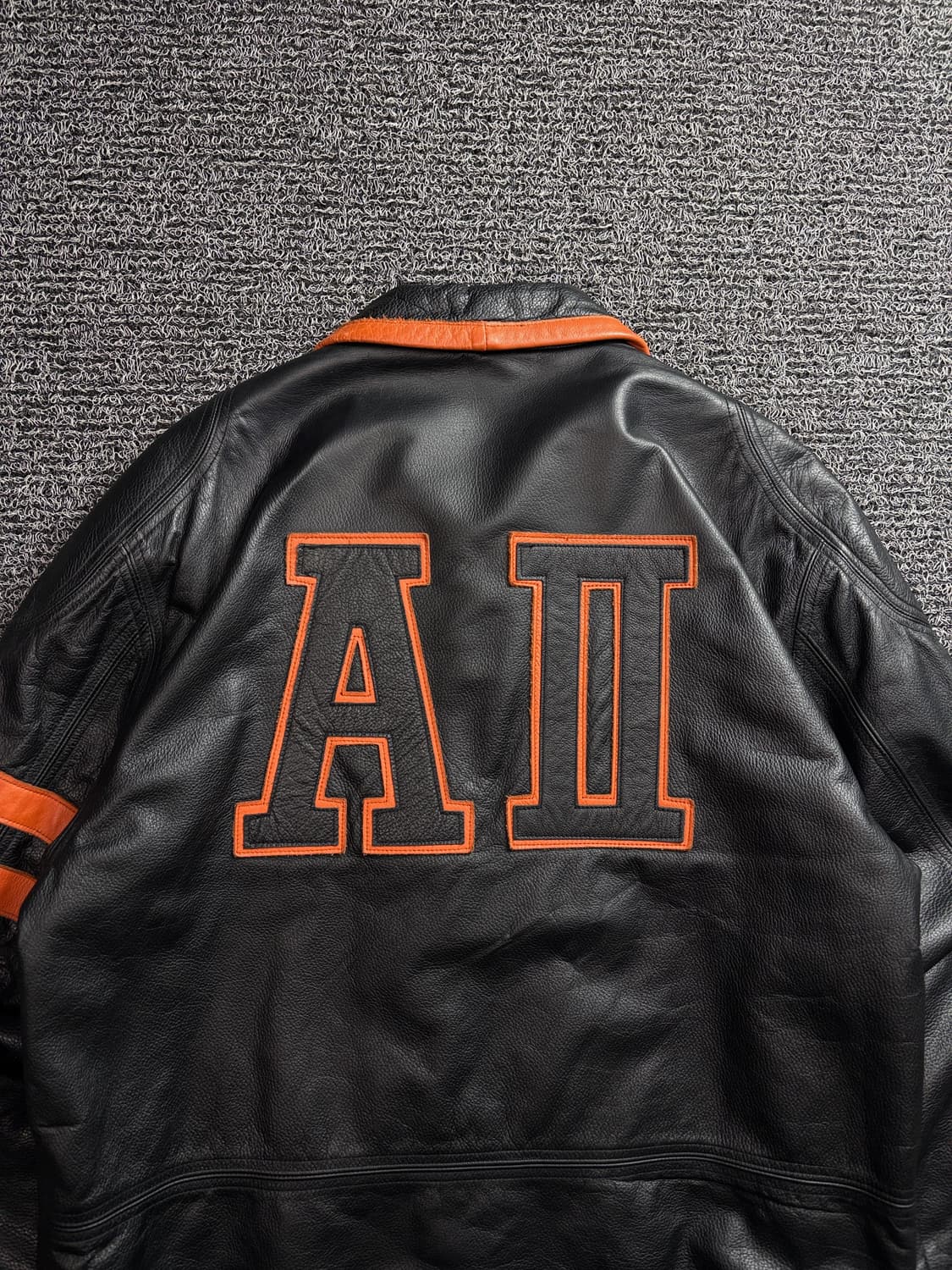 90s USA 아카이브 소가죽 카우하이드 레더 자켓 3533 상품이미지5