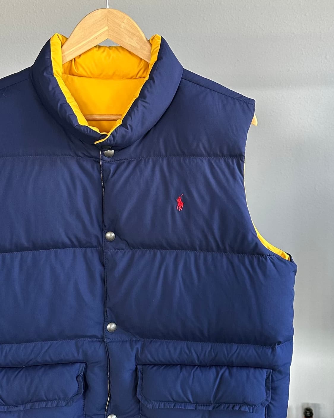 [S-M]폴로 랄프로렌 리버시블 양면 패딩 조끼 상품이미지4