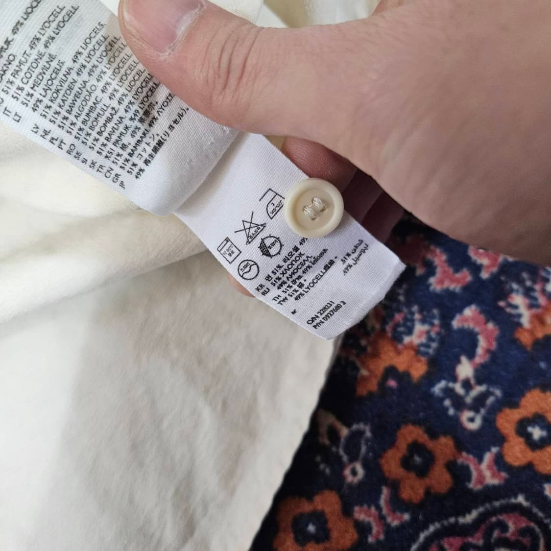 코스(COS) 카라넥 루즈핏 반팔 셔츠 L size 상품이미지6