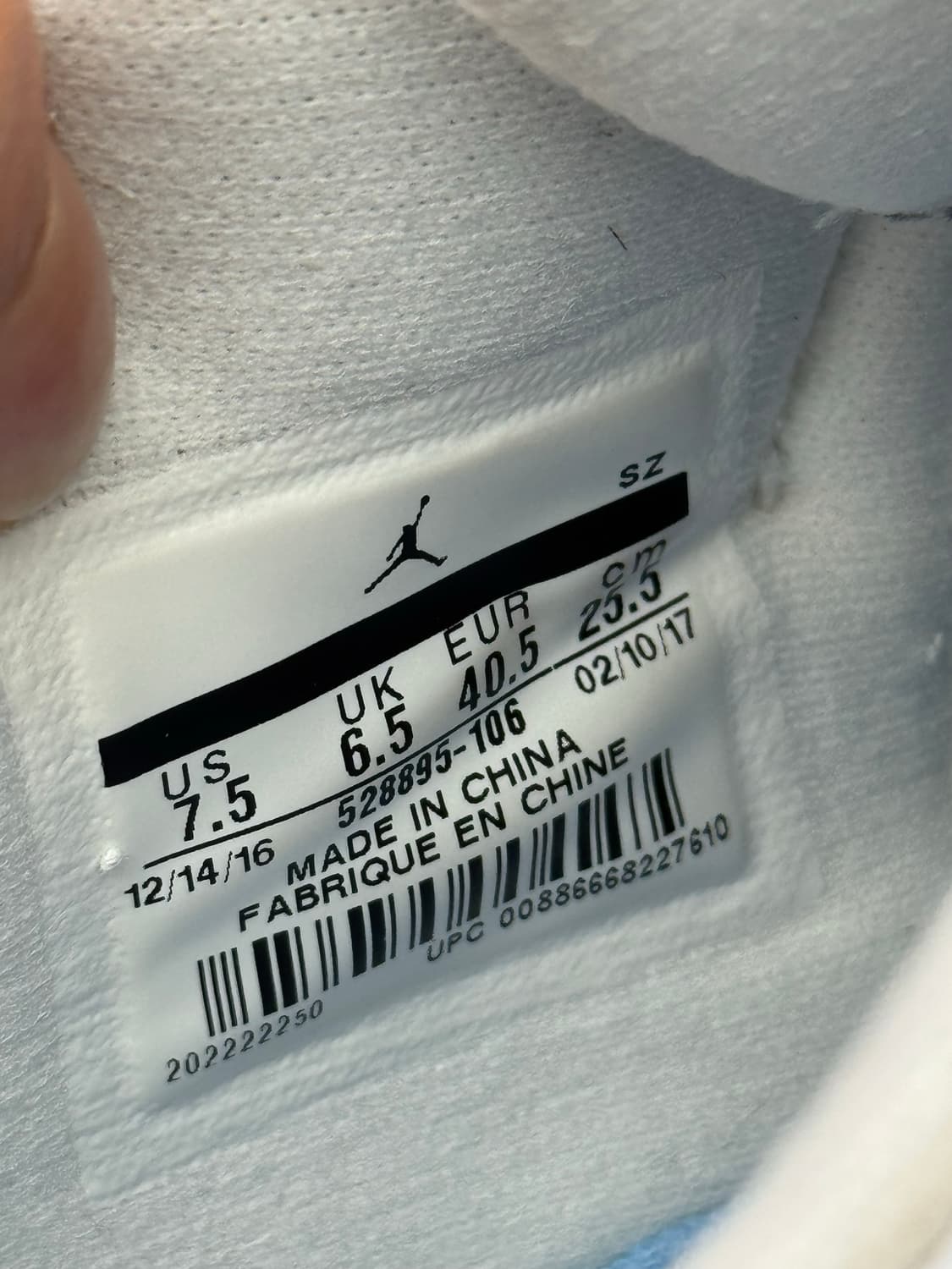 나이키 조던11 레트로 로우 유니버시티 블루 2017  상품이미지10