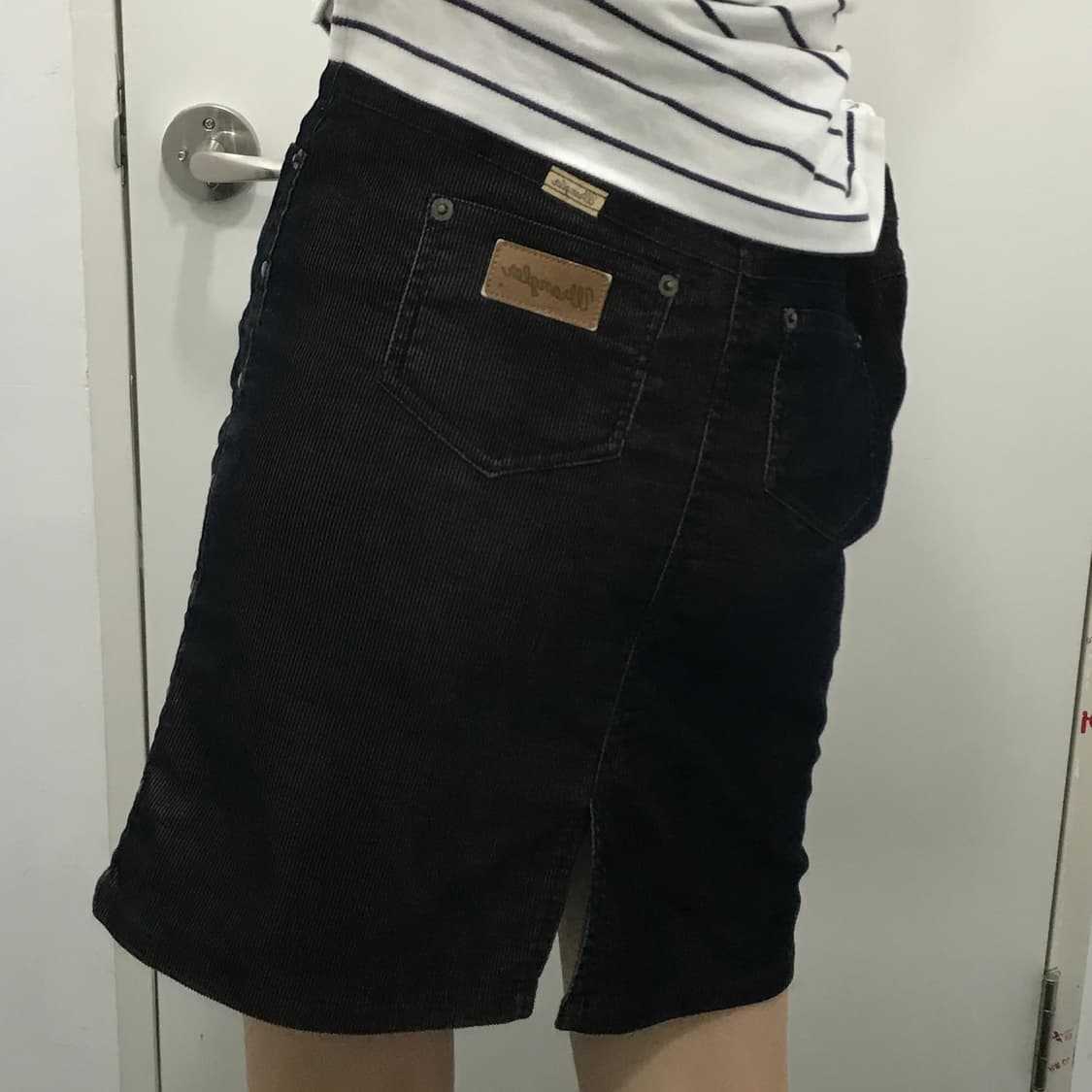  Wrangler 레이어드 코듀로이 스커트 치마 상품이미지3