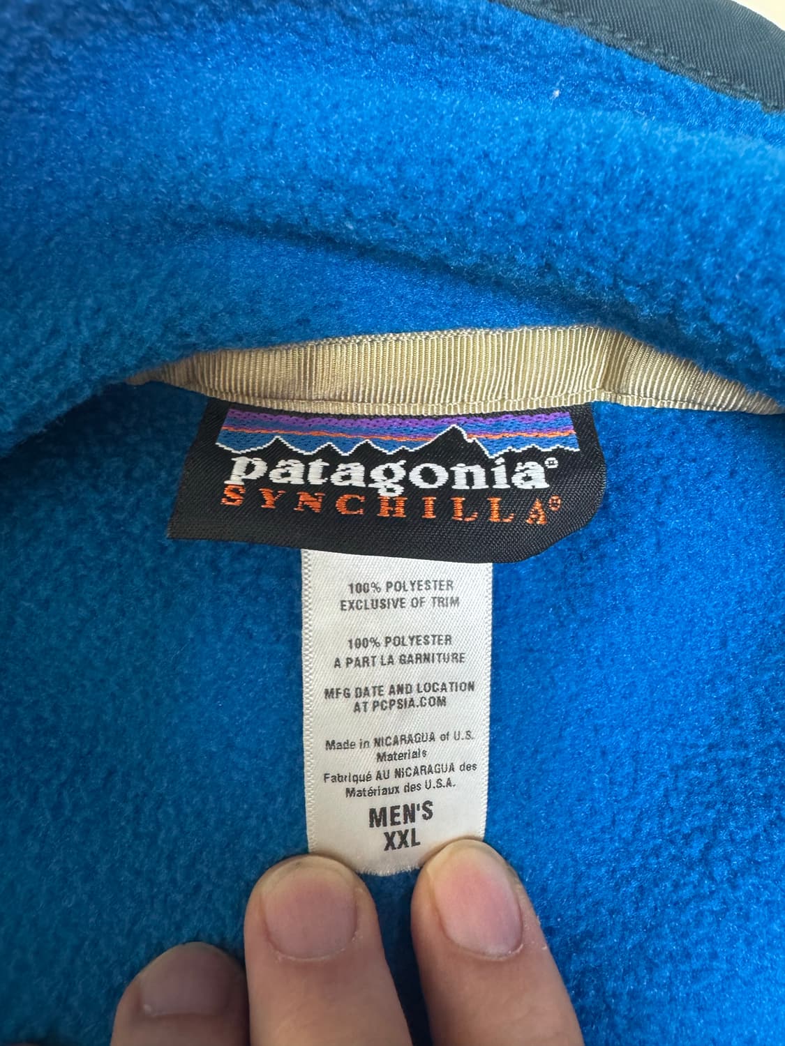 2XL 빈티지 파타고니아 신칠라 블루 상품이미지3