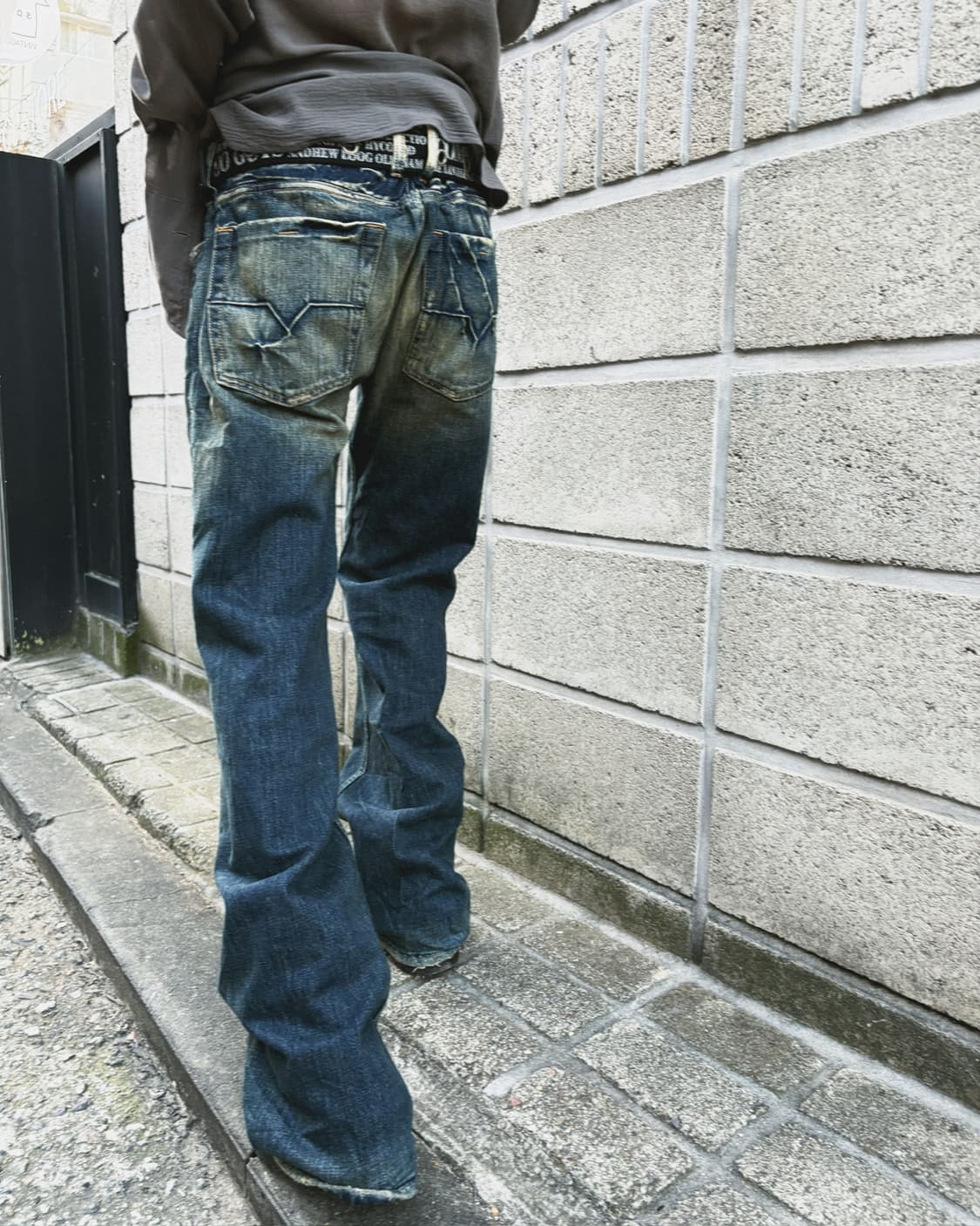 디젤 풀 워싱 그런지 데님진 상품이미지2