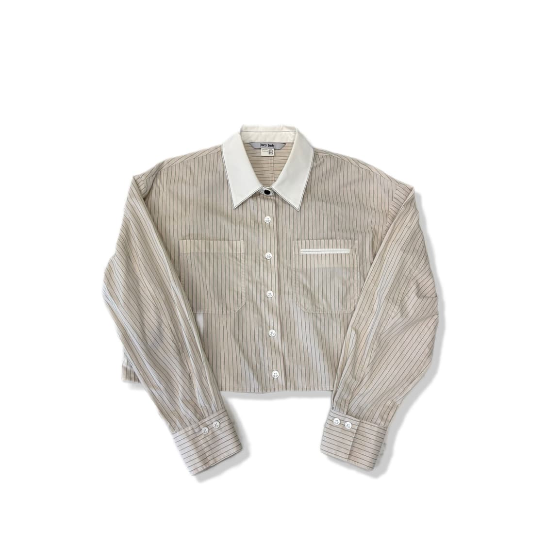 jcjd striped crop shirt 상품이미지1