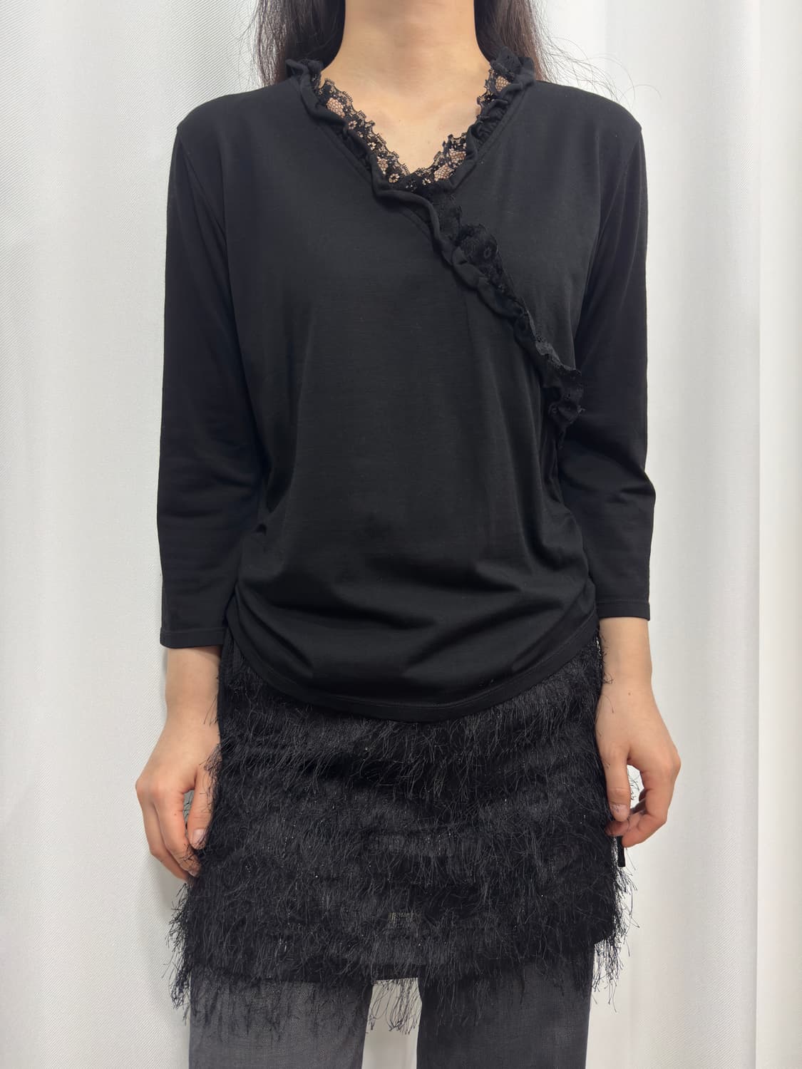 comme ca du mode oriental shirring top 상품이미지1